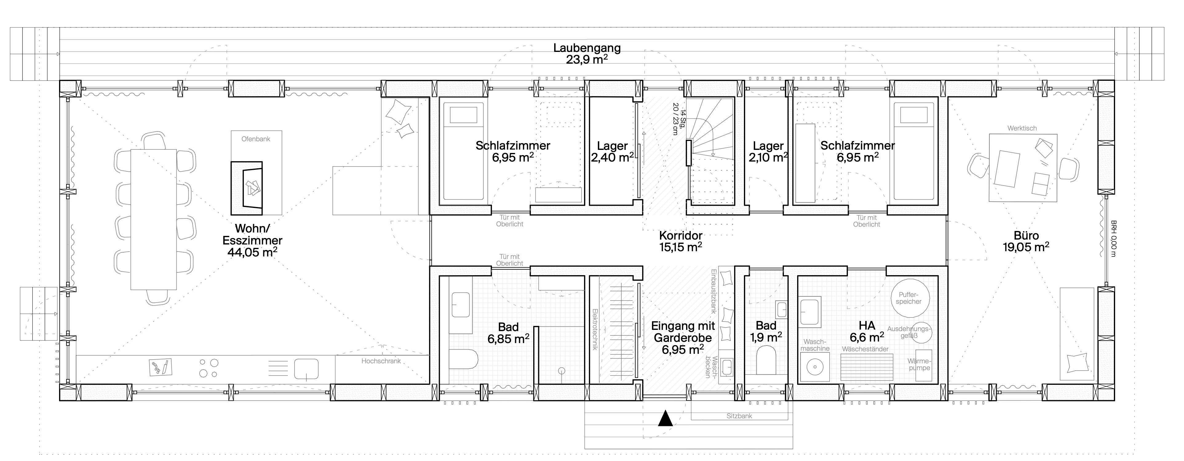 Grundriss EG — Haus A