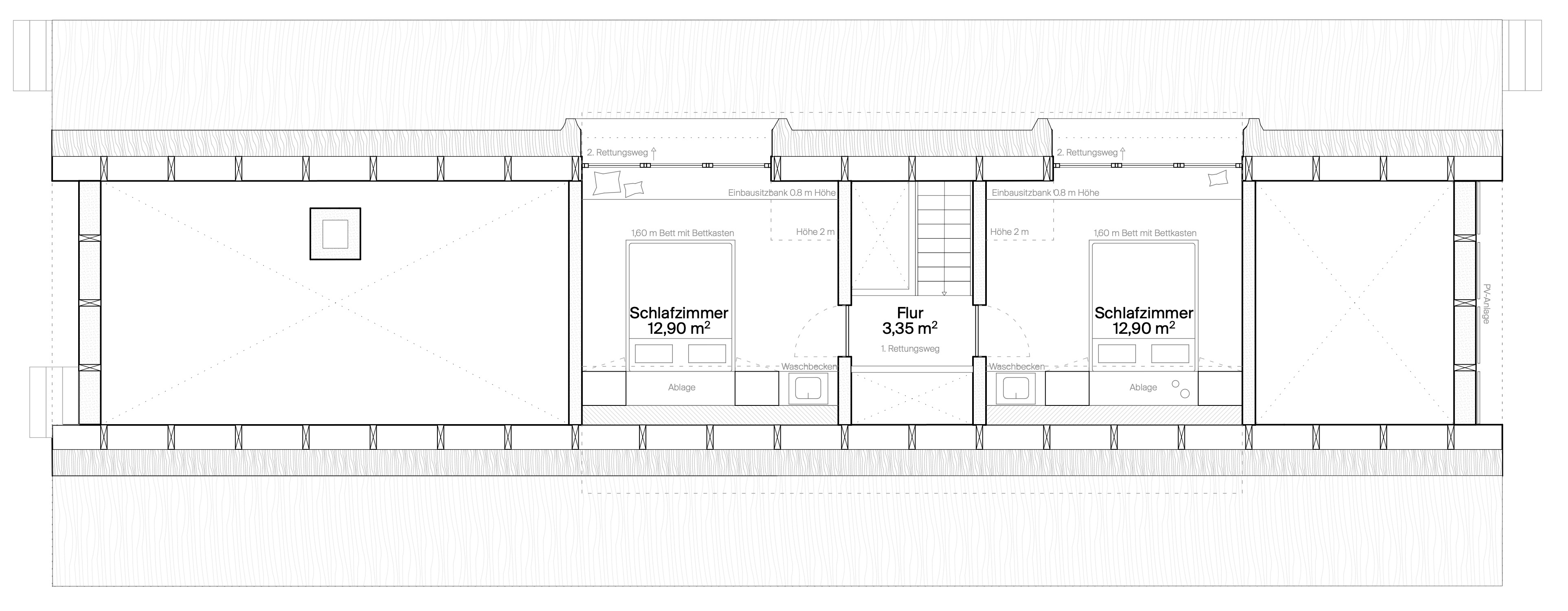 Grundriss OG — Haus A